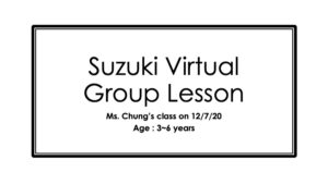 Suzuki Virtual Group Lesson Video