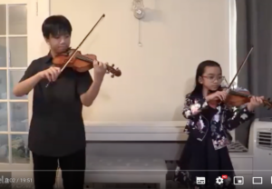 Rylee and Myrelle Valenzuela’s Suzuki Book 2 Graduation Recital