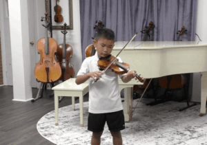 Connor Jeng’s Suzuki Book 1 Graduation Recital on 8/23/24