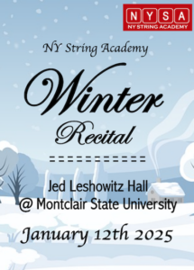 2024-2025 FW Recital Schedule