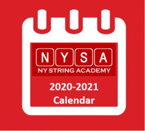 NY String Academy 2020-2021Â Calendar