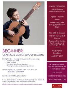 BEGINNER CLASSICAL GUITAR GROUP LESSONS