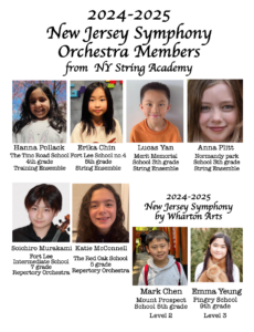 2024-2025 NJ Symphony youth orchestra members