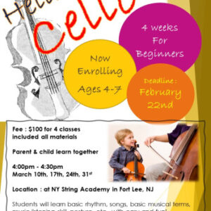 Cello Group Class For Beginners for MAR 2020